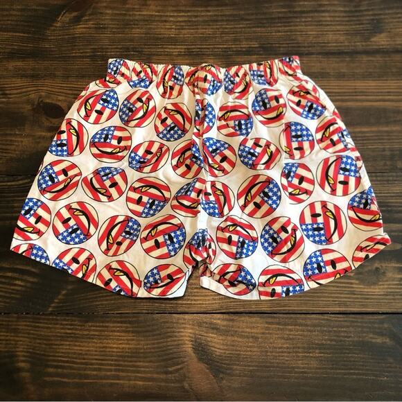 Vintage Flag 4th off July Shorts Men’s L Joe Boxer Patriotic Smile Graphic Glow - Picture 10 of 11